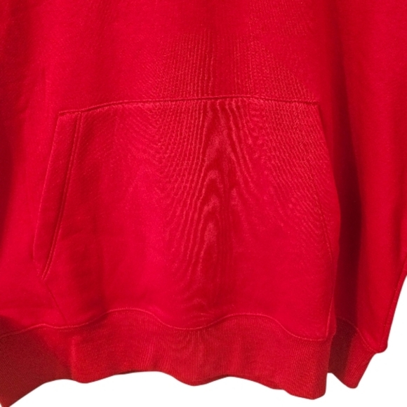 Red Champion Women's C Banner Standard Pullover Hoodie - Picture 3 of 12